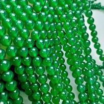 Natūralus žalias agatas 7A DIY papuošalų aksesuarai karoliukai 6mm about 62 pieces žalia