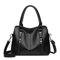 Large capacity crossbody bags for women real leather bag luxury bag black