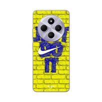 Case - Maniacase - Xiaomi Redmi 14C - Soft - Just Do It Logo - Blue and Yellow geltona