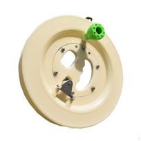 Rankinis aitvaro ritės valas lauko veikla patogi rankena virvės ritė Dia 24cm String 500m beige