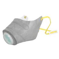 Dog Respirator Muzzle Adjustable Dog Air Filter Face Cushion Breathable Anti Fog Anti Dust L pilka