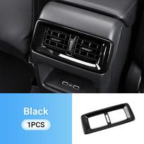 Automobilio aksesuarai Honda CR-V CRV 6-os kartos 2023 2024 2025 hibridui ABS galinio porankio oro išleidimo angos apdailos panelės padėklo dangtelio rėmelio lipdukas juoda