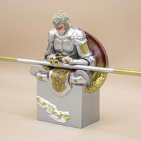 Saulė Wukong trimačio ornamento, Zen įkvėpto Beždžionių karaliaus stalo ar automobilio dekoracija kinų stiliumi gray