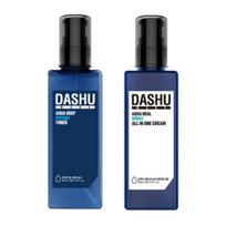 DASHU Men's Aqua Deep Potent Toner and Aqua Real Moist All-in-One Cream Set