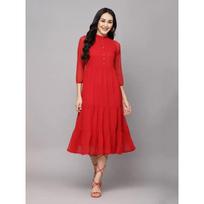 Moteriška priglundanti ir platėjanti georgette suknelė, viršutinė tunika, Bolivudo kurtis, vakarėliui. Viršus SC-1837 S gray