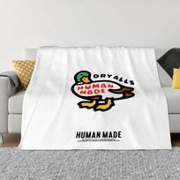 H-human Mades Designer Throw Blanket Fluffy Thermal Blankets for Bed Throw Blankets and Throws Microfiber Bedding Home Interior 30x40in
