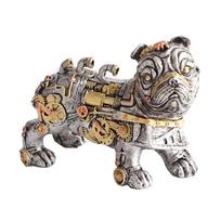 Mechaninis Punk Šuo Dervos Amatai Steampunk Buldogas Šuo Dervos Statulėlė Darbalaukio Langų Dekoracija Namams
