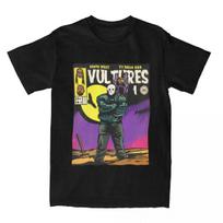 Kanye West Ty Dolla Sign Vultures 1 Album Apparel T-Shirt for Men Women Hip Hop Comic Art Funny  Summer Clothes M juoda