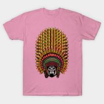 T Shirt Women Gorilla Indian Harajuku Print Kawaii Tshirt Summer Short Sleeve Female T-Shirt Top Tee S
