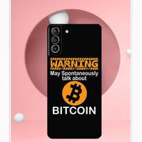Bitcoin BTC Case For Samsung Galaxy S24 S23 S22 Ultra Note 10 Plus Note 20 S9 S10 S20 S21 FE Back Cover Galaxy S21 brown
