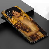 Art Gustav Klimt Black Silicone Phone Case For Samsung Galaxy S23 S21 S20 FE S24 S22 Ultra S10E S10 S9 S8 Plus Samsung S10 black