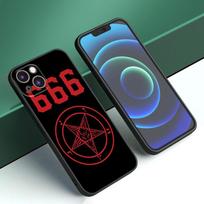 Pentagram 666 Demonic Satanic Phone Case For Apple iPhone 12 13 Mini 11 14 15 Pro Max 7 8 Plus X XR XS SE 2020 2022 Black Case iPhone 13 Pro