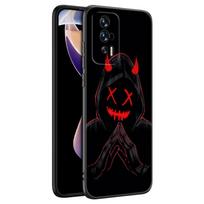 Smile Skeleton Devil Black Phone Case For Xiaomi Redmi 7A 8A 9A 10A 11A 9C 10C 12C 13C 11 Prime A1 A2 Plus 12 4G Note 9T 12R Redmi 12 5G