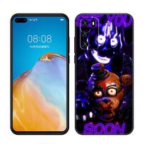 Five-Nights-At-Freddys Black Phone Case For Huawei P10 P20 P30 P40 Lite P50 P60 Art P50E P Smart Z 2018 2020 2021 Pro 2019 Huawei P40 Lite E