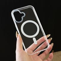 Camera Touch Control Buttons Case for IPhone 16 Pro Max 16 Plus Case Transparent Magnetic Case for Magsafe Wireless Charge Cover for iPhone 16Pro Max skaidri
