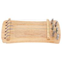 Guzheng pirštų treniruoklis Medinis 6 stygų mini muzikos instrumentas pirštų padėjimo praktikos įrankis