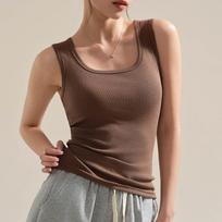 Black Sling Vest Women's Spring and Summer New I-shaped Beautiful Back Can Be Worn Outside, Slim Fit and I-shaped Bottoming Top Inside S black
