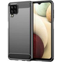 Samsung Galaxy A12 dėklas Samsung M12 F12 A12 Nacho dangtelis 6,5 colio Atsparus smūgiams Minkšto silikono apsauginis buferis A12 M12 For F12 juoda