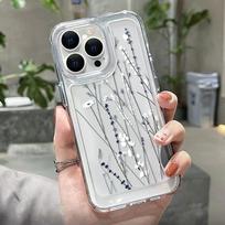 INS Gėlių Telefono Dėklas Samsung A54 5g Dėklas Samsung A53 5g A34 A52 A33 A32 A13 A14 A73 A72 S22 S23 S24 Ultra S21FE Skaidrus Viršelis S24 black