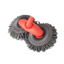 Rotating Double Brush Head Car Wash Mop Auto Supplies Three-Section Telescopic Mop Roof Window Cleaning Maintenance Accessories 1 Set