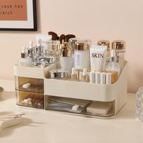 Bedroom Tabletop Multi-Layer Cosmetic Storage Organizer with Drawers