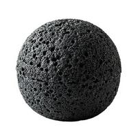 Planetos dubuo Molekulinė virtuvė Kūrybiškumas Imitacija Ugnikalnio akmens rutulys Vieta Apvalus dūmų puodelis Juodi stalo reikmenys gray