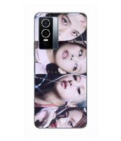 Case For Vivo Y76 5G blackpink group lisa jennie jisoo rosé Maniacase juoda
