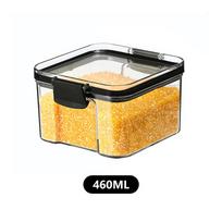 460-1800ml Rinkiniai Sukraunamas Virtuvės Sandarus Stiklainis Plastikinė Maisto Laikymo Dėžutė Šaldytuvo Laikymo Indai su Dangteliu Daugiašūrio Indas