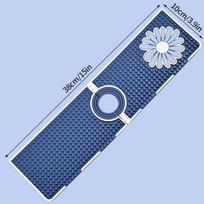 Kitchen Faucet Splash Pad Silicone Drain Pad Sink Washstand Placemat Dish Drying Mat Kitchen Gadgets Supplies Kitchen Home Decor 38x10cm(15x3.9in) gray