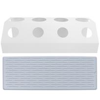 Soda Bottle Drying Rack 4 Holes Bottles Drainer with Draining Pad for Kitchens Restaurant balta
