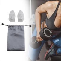 2 Pieces Gym Grips for Weight Lifting Barbell Bar Pads Men Women Pull up with Bag Hand pilka spalva