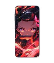 Case For Samsung Galaxy A15 Demon Slayer Nezuko Kamado Manga anime copy Maniacase juoda