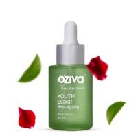 OZiva Youth Elixir Phyto Retinol Senėjimą stabdantis serumas, 30 ml | Senėjimą stabdantis veido serumas vyrams ir moterims raukšlių mažinimui ir odos stangrinimui gray