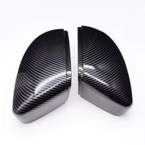 Automobilio šoninio galinio vaizdo veidrodėlio dangtelis Automobilio galinio vaizdo veidrodėlio korpuso raštas Tinka Volkswagen Beetle CC Jetta Sagitar Magotan EOS Scirocco Bora black