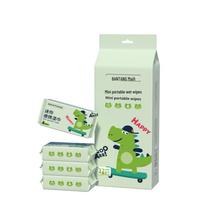 Ultra-Mini Portable Sanitary Wet Wipes for Students white