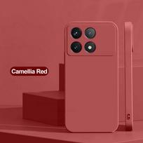 Skirta Poco X6 Pro 5G dėklas Prabangus skysto silikono telefono dėklas Skirta Xiaomi Poco X6 Pro 5G Apsaugantis kamerą dėklas For POCO X6 Pro 5G gray
