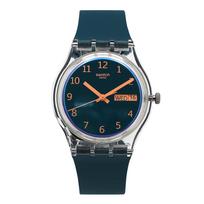 SWatch So28k700 Essential Blue Away Public Urethane Watch SO28K700