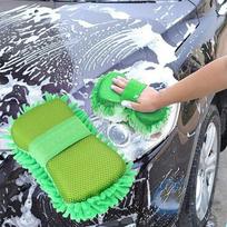 Itin smulkūs pluošto šeniliniai antoozoaniniai automobilių plovimo pirštinės Mikropluošto automobilių ir motociklų plovimo reikmenys Automobilių priežiūros šepečiai Valymo įrankis green