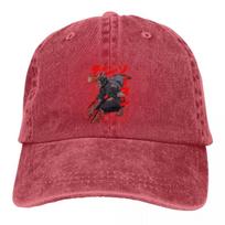 Washed Men's Baseball Cap Denji Red Trucker Snapback Cowboy Caps Dad Hat Chainsaw Man Anime Golf Hats Adjustable balta