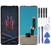 AMOLED LCD ekranas ZTE Nubia Red Magic 6s Pro NX669S su skaitmenizatoriumi, pilnas komplektas For ZTE Nubia Red Magic 6s Pro NX669S juoda