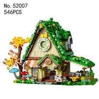Dream Garden Villa Jungle Hut Candy DIY Castle Building Blocks Set Puzzle Building Blocks Toys Children's Girl Birthday Gifts