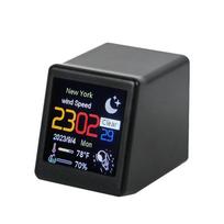 Size Smart WIFI Weather Station Clock for Game Room Decoration. DIY Cute GIF Animations and Electronic Album Function