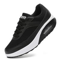 Rocking shoes 2025 autumn new mother air cushion thick sole heightening mesh breathable travel leisure sports women's shoes 35