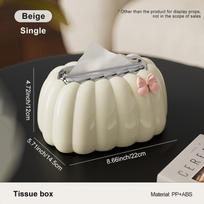 Bedside table storage box Home bedroom living room office coffee table decoration table towels Organize tissue box gray