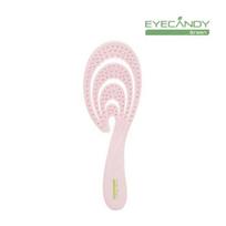 EYECANDY Eco Friendly Detangling Brush Coral Pink white