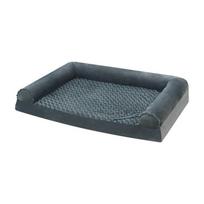 Medium and large dog pet kennel Comfortable Detachable dog house winter warm supplies dog Corgi special cat kennel Pet Mats L75cmx50cmx14cm tamsiai pilka spalva