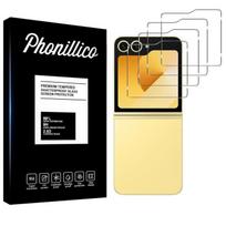 Tempered Glass for Samsung Galaxy Z FLIP 6 [4 Pack] Phonillico® Screen Protector Glass Film skaidri