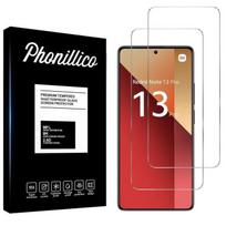 Tempered Glass for Xiaomi Redmi Note 13 Pro 4G [Pack 2] Phonillico® Screen Protector Glass Film skaidri