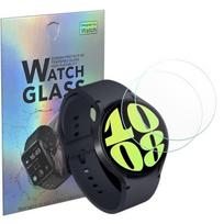 Tempered Glass for Samsung Galaxy Watch 6 44mm [Pack of 2] Phonillico® Anti-Scratch Watch Screen Protector Film