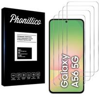 Tempered Glass for Samsung Galaxy A56 5G [Pack 4] Screen Protector Film Phonillico® skaidri